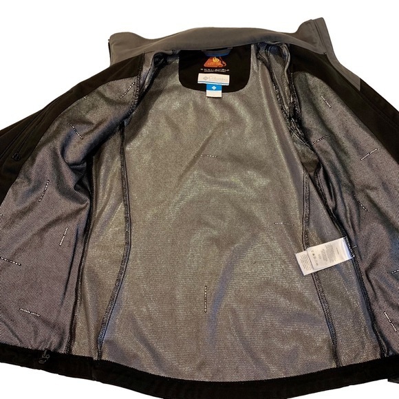 Columbia Omni-shield Kruser Ridge Softshell Repellent‎ Black Jacket S - Picture 11 of 14